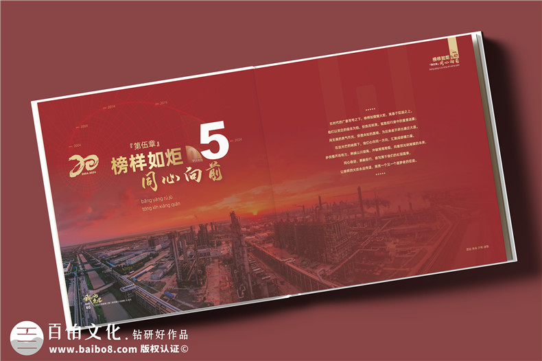 化工企業(yè)20周年紀念冊設(shè)計定制--鐫刻輝煌,展望未來?