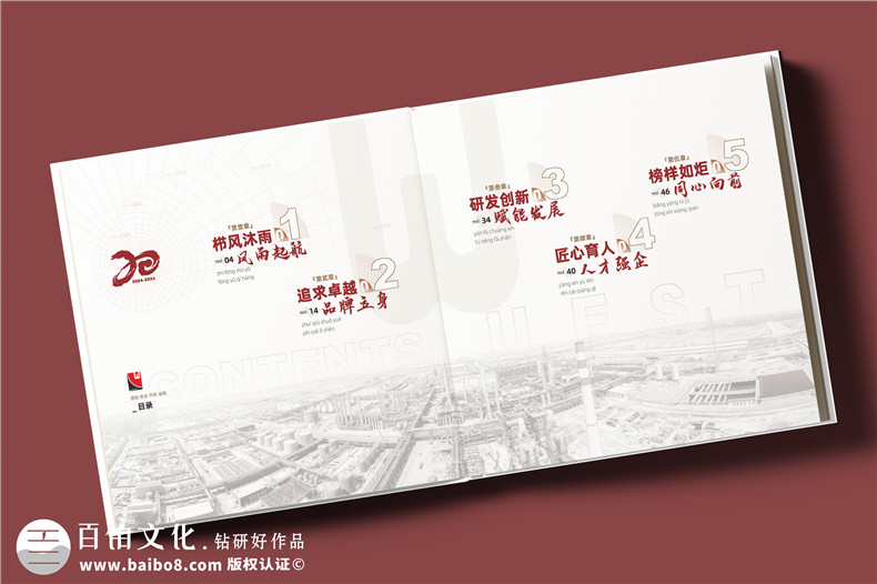 化工企業(yè)20周年紀念冊設(shè)計定制--鐫刻輝煌,展望未來?