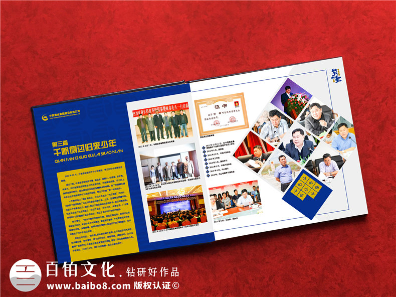 部門給領導做年度相冊怎么做-領導任期紀念冊