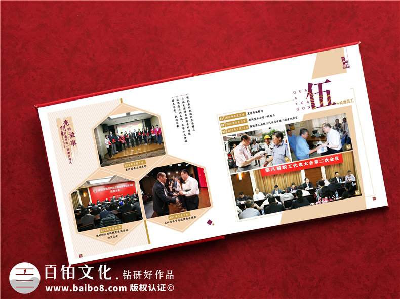 退休職工紀(jì)念相冊(cè)-感謝退休職工制作工作紀(jì)念冊(cè)